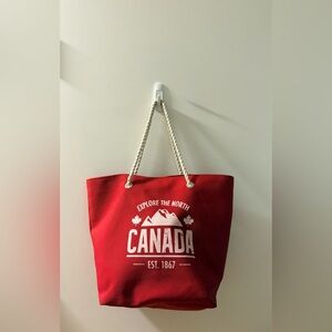 Red Canada Tote Bag